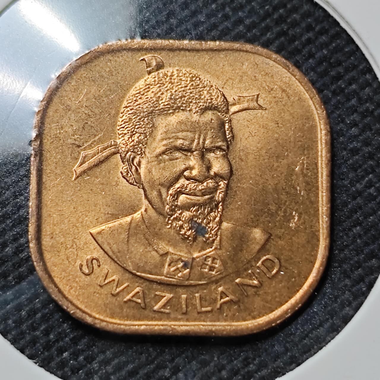 KK钱币收藏小铺  第409期 2月预留时间 周末发货  斯威士兰2分铜币 好品