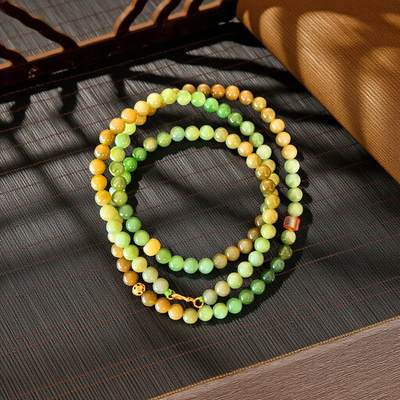 碧月说宝 君子怀瑾·当代和田玉清风专场(六) - 碧玉黑羊洞项链