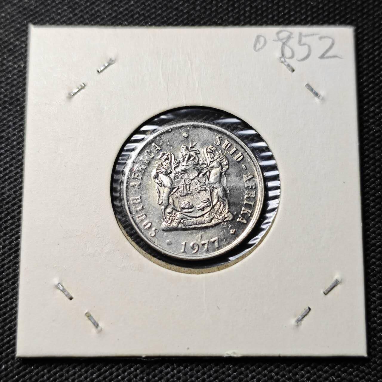 KK钱币收藏小铺  第408期 2月预留时间 周末发货  1977南非10分