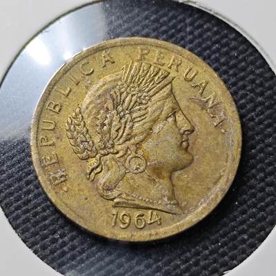 KK钱币收藏小铺  第408期 2月预留时间 周末发货 -  1964秘鲁10分铜币