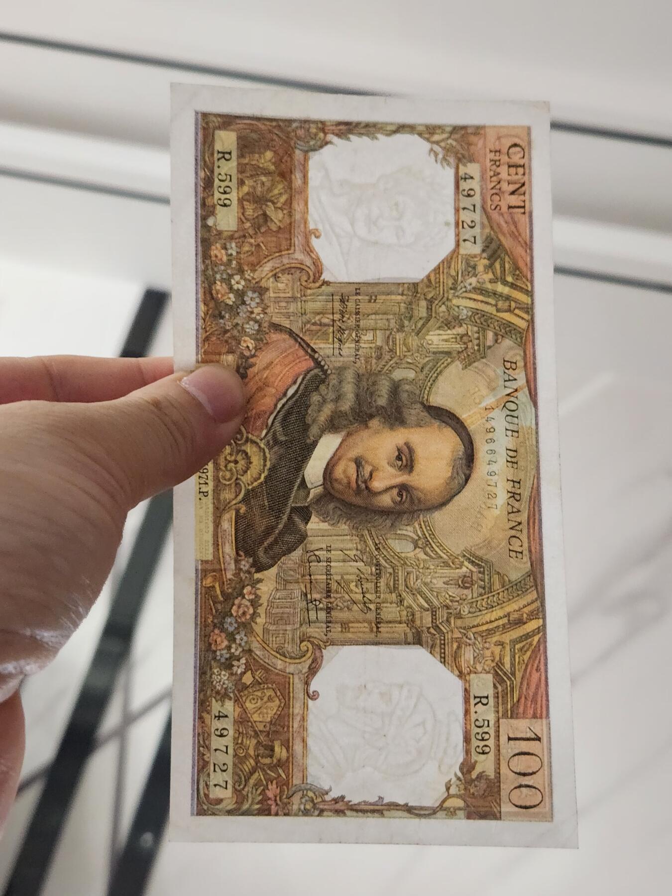 3月27号晚上8点 外国纸币自动截拍第46场 100法郎美品