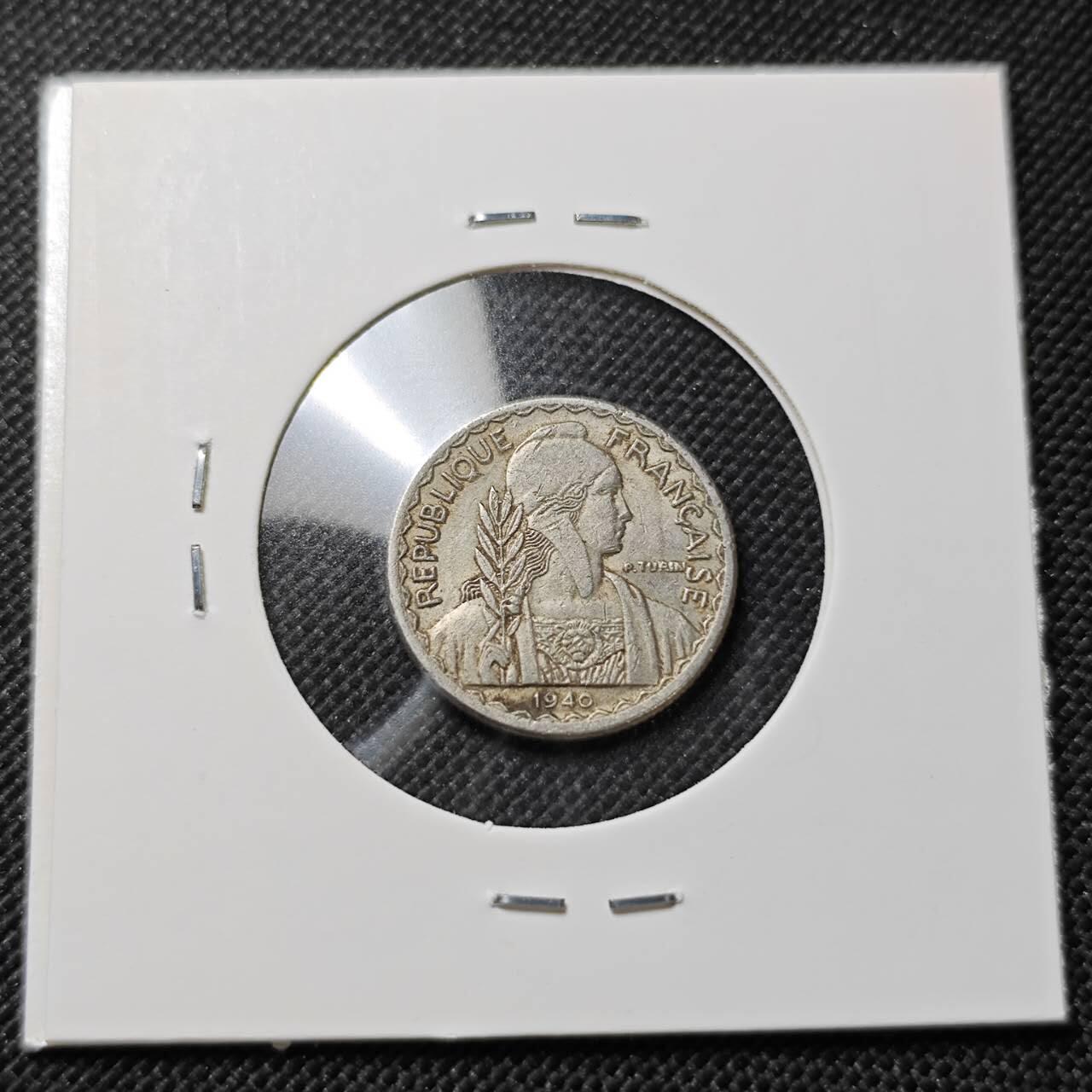 KK钱币收藏小铺  第409期 2月预留时间 周末发货  法属印支10分