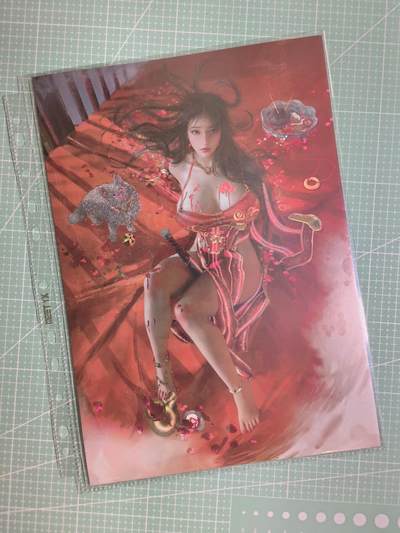 C先生 第25期 零抽层免费代拍  持续收拍品中  需要送拍的老板可以加微私聊 - 【A4折光】燎原文化×刷子《人间传》潘金莲 090/300编(带卡页)