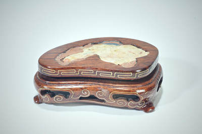 上海都达杂项专场八十【全场包邮】 - 清代嵌银丝实木底座1-10