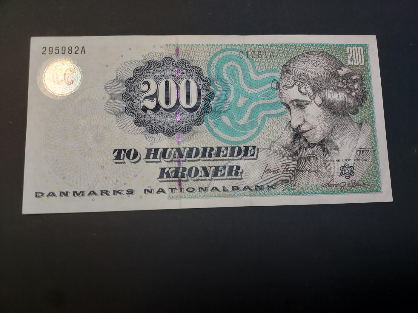 博彦收藏    4月1日 8点 钱币专场 丹麦200克朗 9品