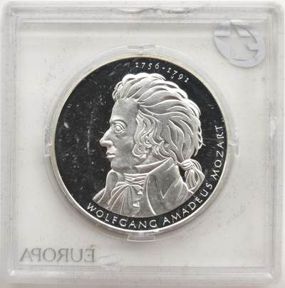 博洋堂世界钱币拍卖第167期（全场包邮） - 德国2006年10欧元精制银币 沃尔夫冈·阿马德乌斯·莫扎特 18克925银 带盒