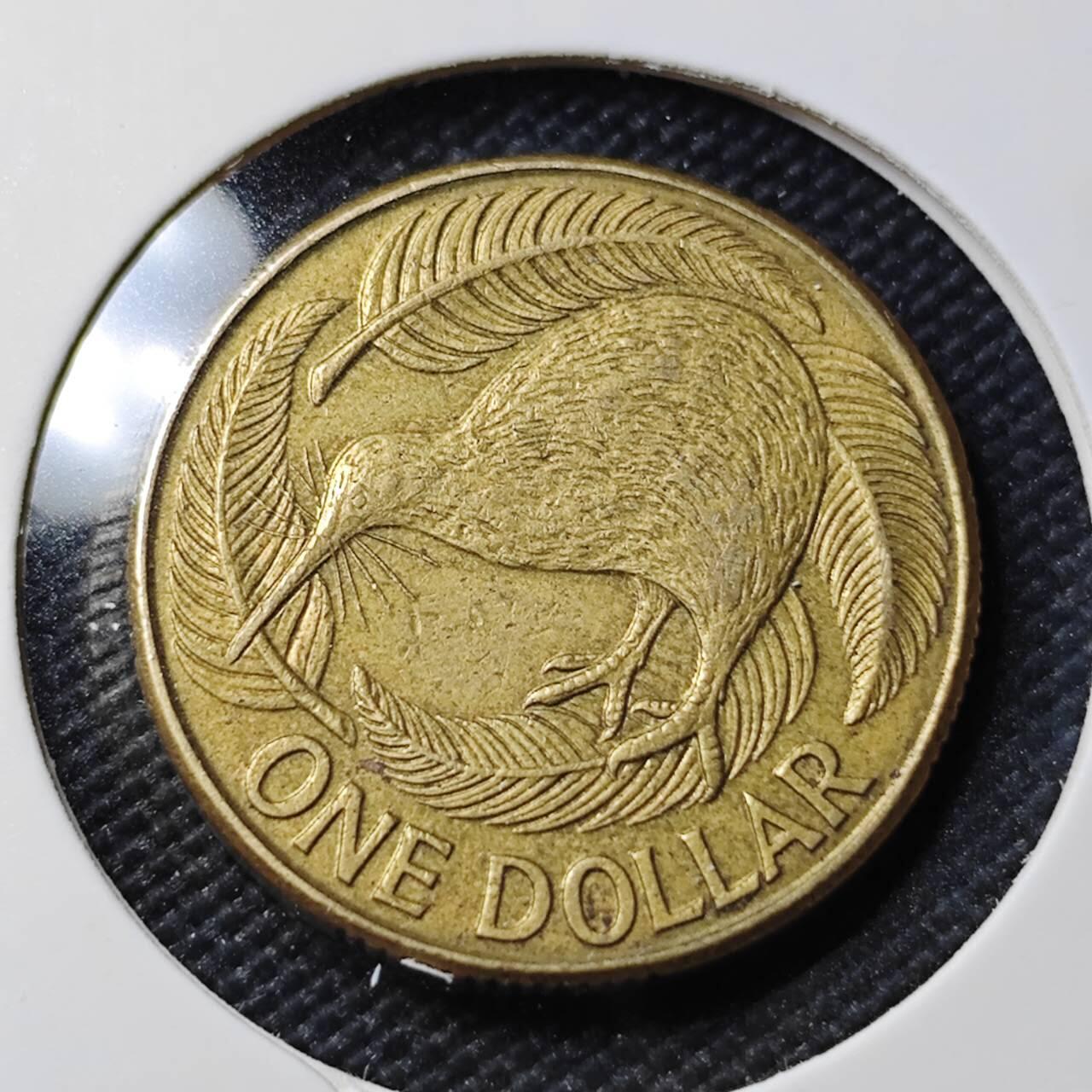 KK钱币收藏小铺  第407期 2月预留时间 周末发货  新西兰1元