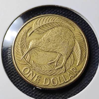 KK钱币收藏小铺  第407期 2月预留时间 周末发货 -  新西兰1元