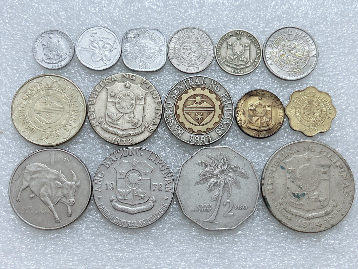 第一海外回流一元起拍收藏 散集专场  第306期 菲律宾硬币 15枚 无重复