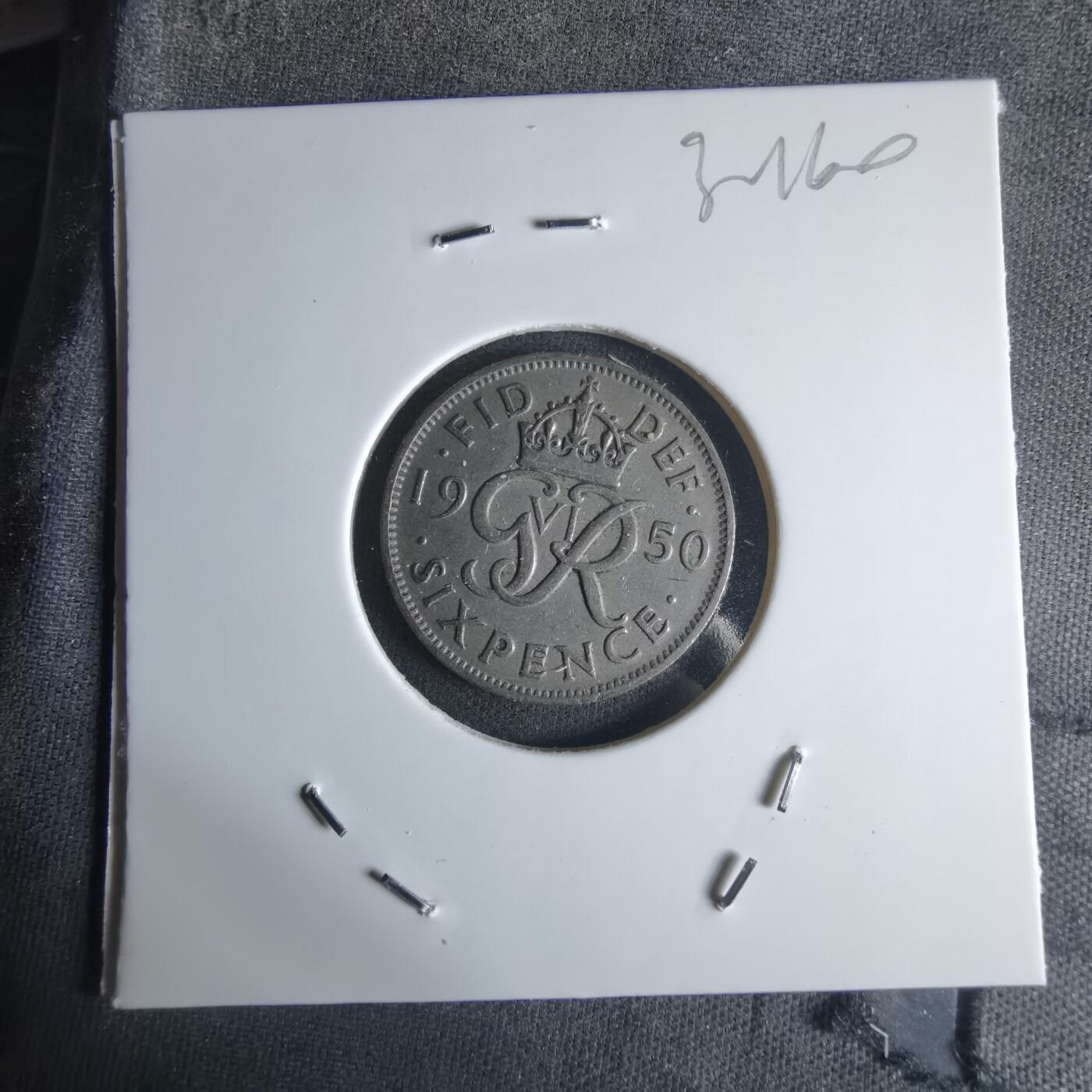 沼泽如烟--第1032场 英国1950年6便士