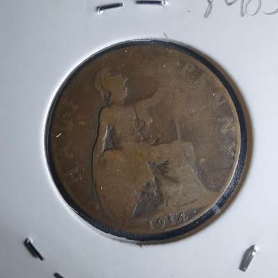 沼泽如烟--第1032场 - 英国1914年半便士