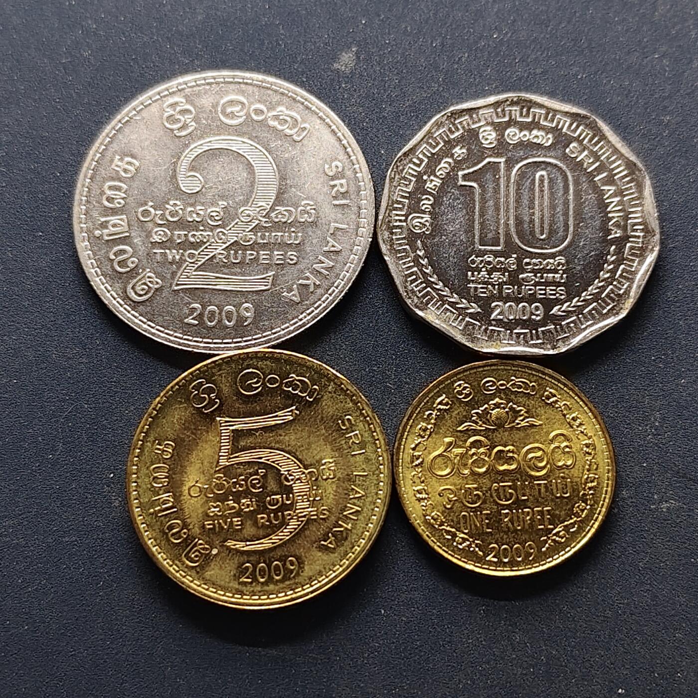 【全场包邮】纯粹捡漏拍514场 斯里兰卡2009年清年份4枚套币