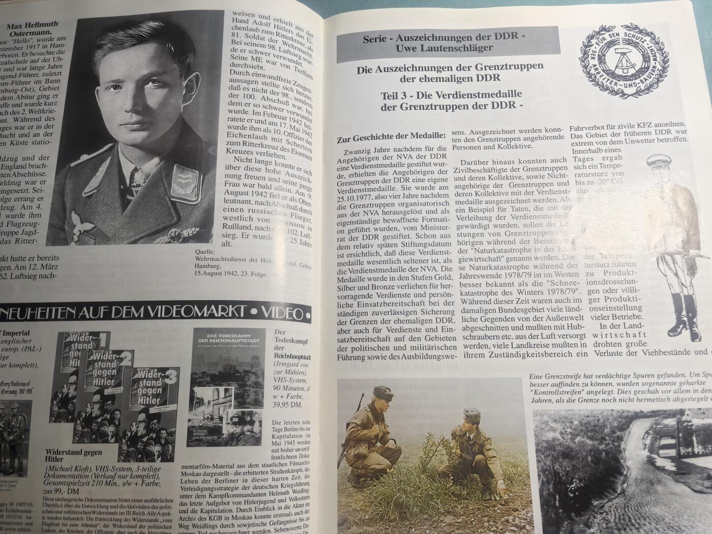 盛世勋华——号角文化勋章邮票专场拍卖第310期 德国出版 Militaria-Magazin杂志 1995年8/9月刊总第190期 58页