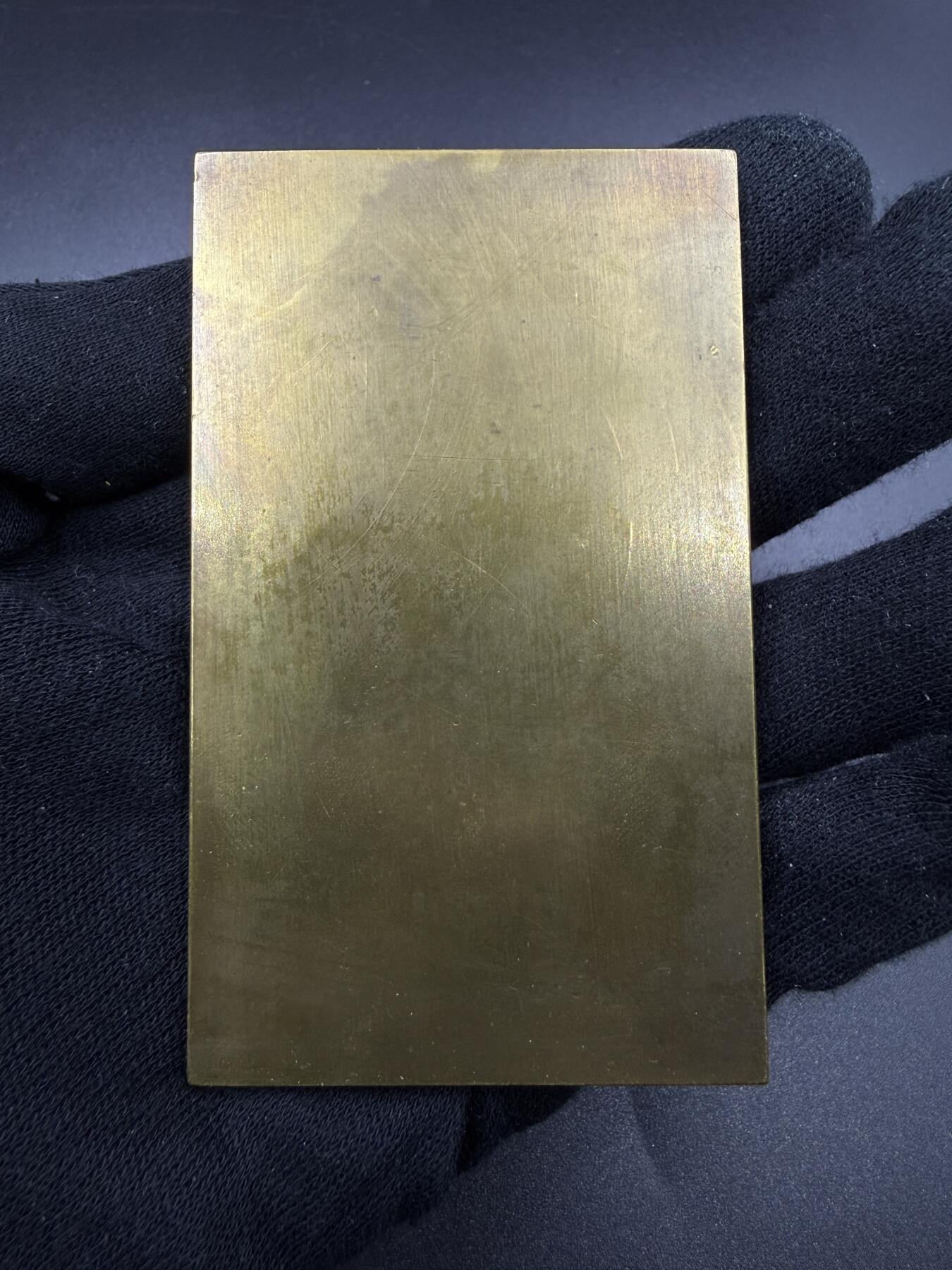 「木头集藏」“春启藏心”——章牌精品专场 M.DAMMANN～“浴女” 大尺寸单面艺术铜章，尺寸：90 × 54 mm，155 g，雕刻生动，比较少见，装饰艺术风格代表作。