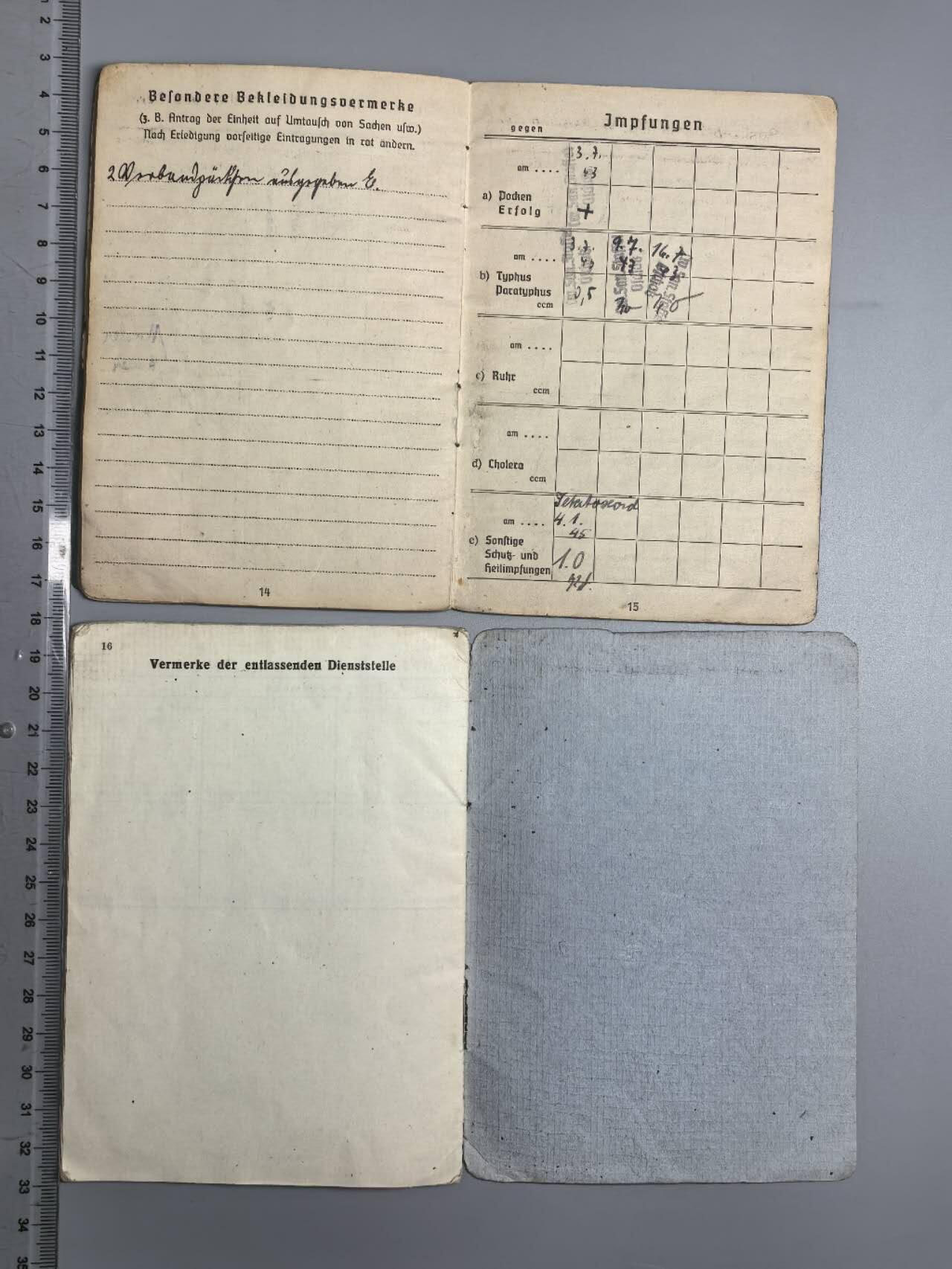 小驴勋章奖章收藏3月28日周六晚六点拍卖（珍爱和平，收藏战争，铭记历史，勿忘国耻，忠党爱国。有偿代拍，送拍规则在简介最后，参拍须阅读规则后再参拍，关系到运费包装发货时效真假辨别等关键信息，拍卖时不再发原图，看大图店主微信码在拍卖店铺介绍里） 赫尔曼戈林伞兵装甲师列兵士兵证，证书一组