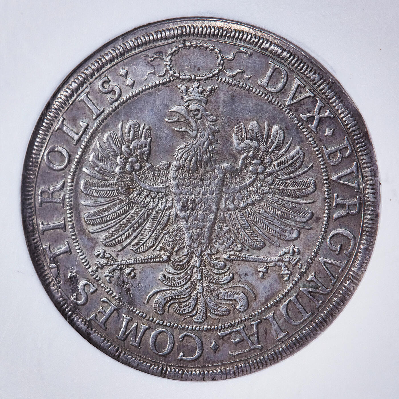 【俄甄集藏】2026年(050)04-01星期三 晚 19:30 全场包邮 神圣罗马帝国-奥地利1626年纪念利奥波德五世与克劳迪亚公主大婚2泰勒大银币，NGC AU55，原味老包浆，底光犹存，细节犀利，疑似低评，名誉品种