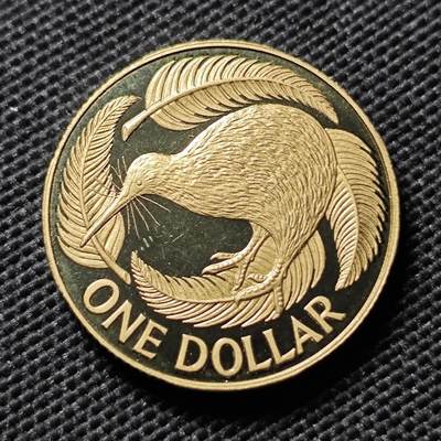 KK钱币收藏小铺  第408期 2月预留时间 周末发货 -  2002新西兰1元精制币