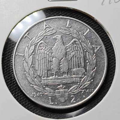 KK钱币收藏小铺  第407期 2月预留时间 周末发货 -  意大利2里拉