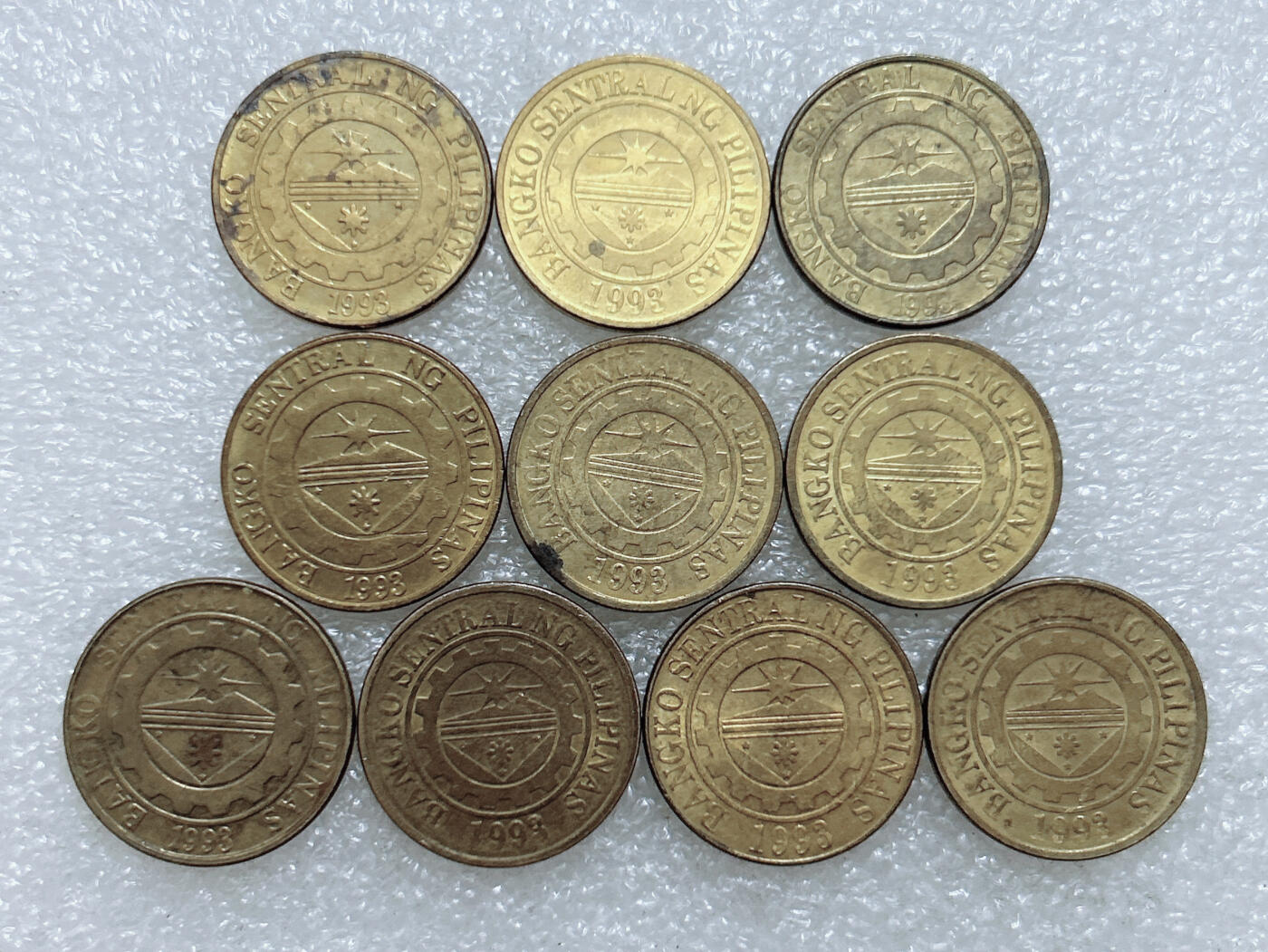 第一海外回流一元起拍收藏 散集专场  第306期 菲律宾25分硬币 10枚