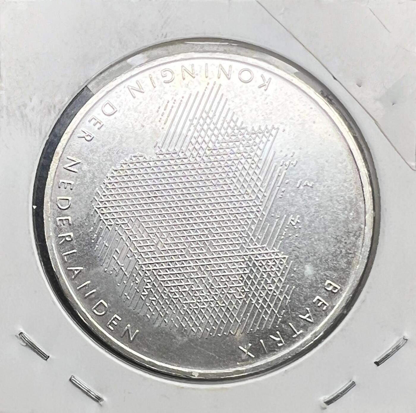 1988 年荷兰光荣革命 300 周年 50 盾纪念银币 925 银 玛丽与威廉双人头像