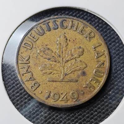 KK钱币收藏小铺  第408期 2月预留时间 周末发货 -  1949德国10芬尼 银行版
