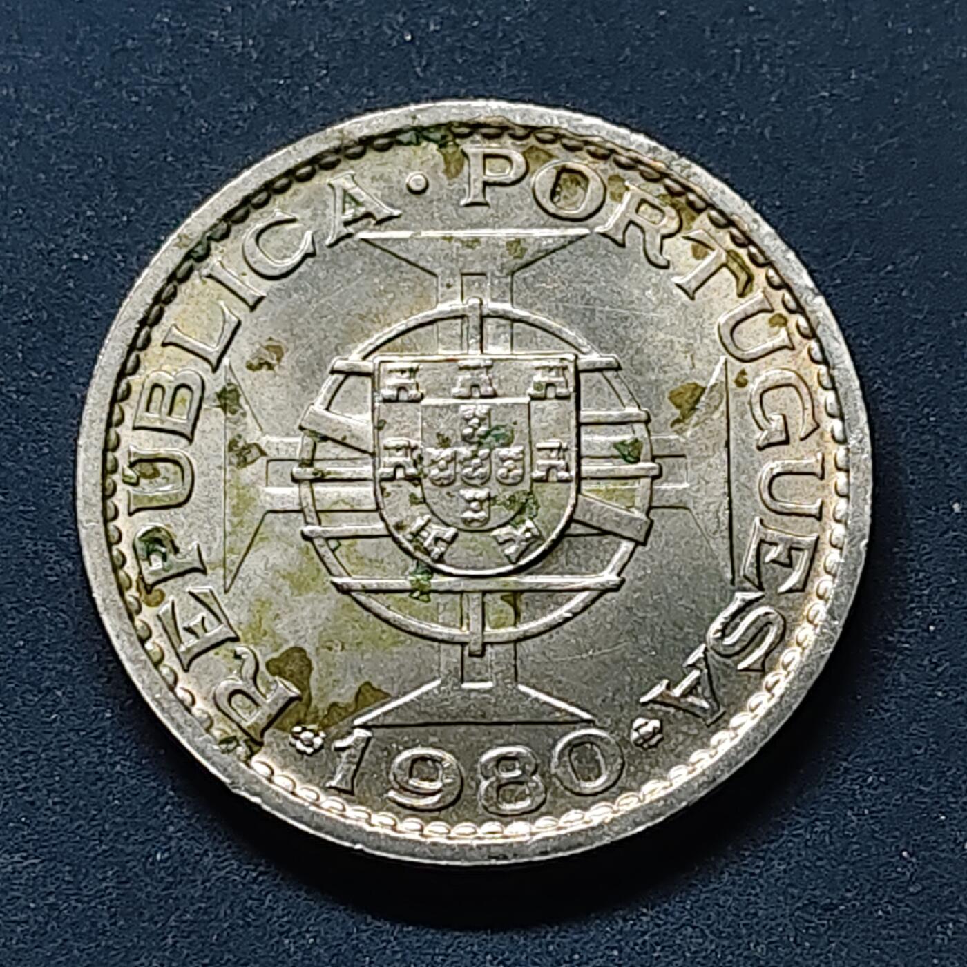 【全场包邮】纯粹捡漏拍514场 葡属澳门1980年1皮阿斯特 UNC品相