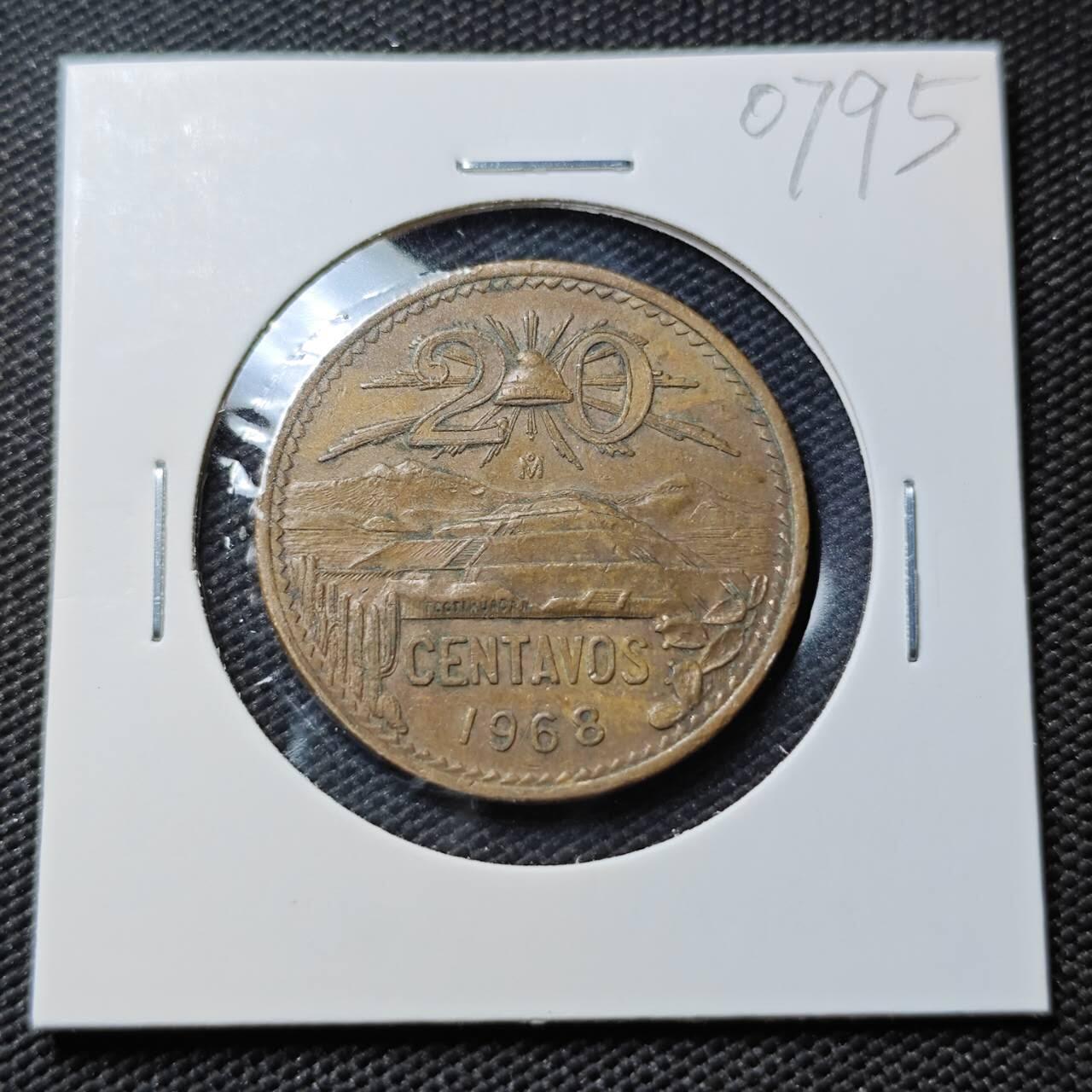 KK钱币收藏小铺  第407期 2月预留时间 周末发货  墨西哥20分纪念币