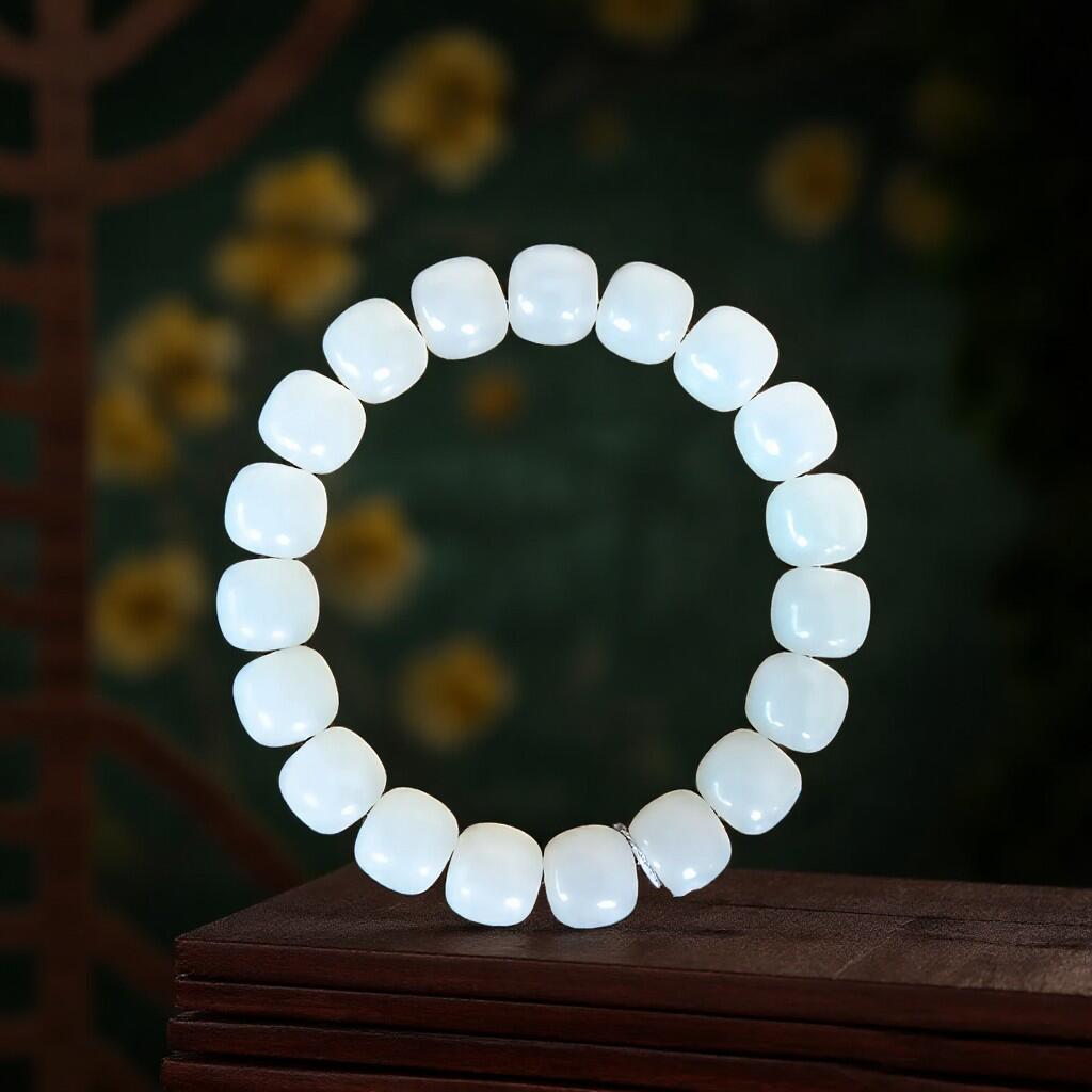 碧月说宝 君子怀瑾·当代和田玉清风专场(五) 和田玉老型珠手串