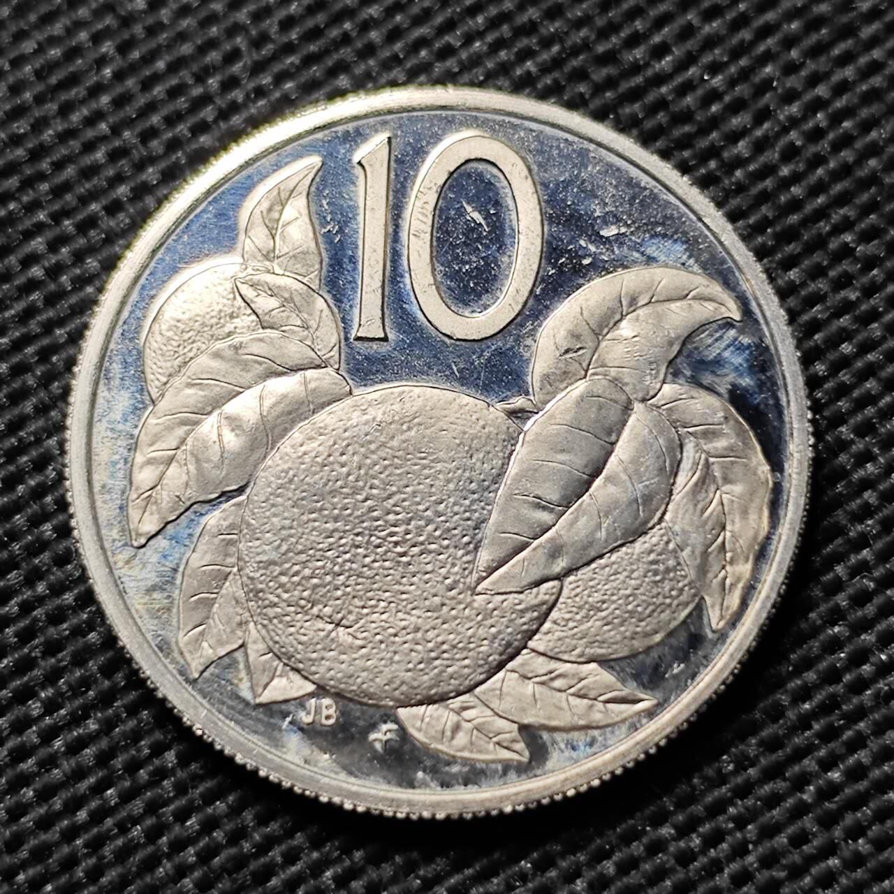 KK钱币收藏小铺  第408期 2月预留时间 周末发货   1976库克10分 精制币