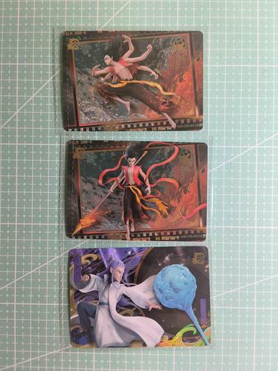 C先生 第25期 零抽层免费代拍  持续收拍品中  需要送拍的老板可以加微私聊 - 【炫彩】卡游《哪吒之魔童闹海》定格001+002+敖丙 共3张