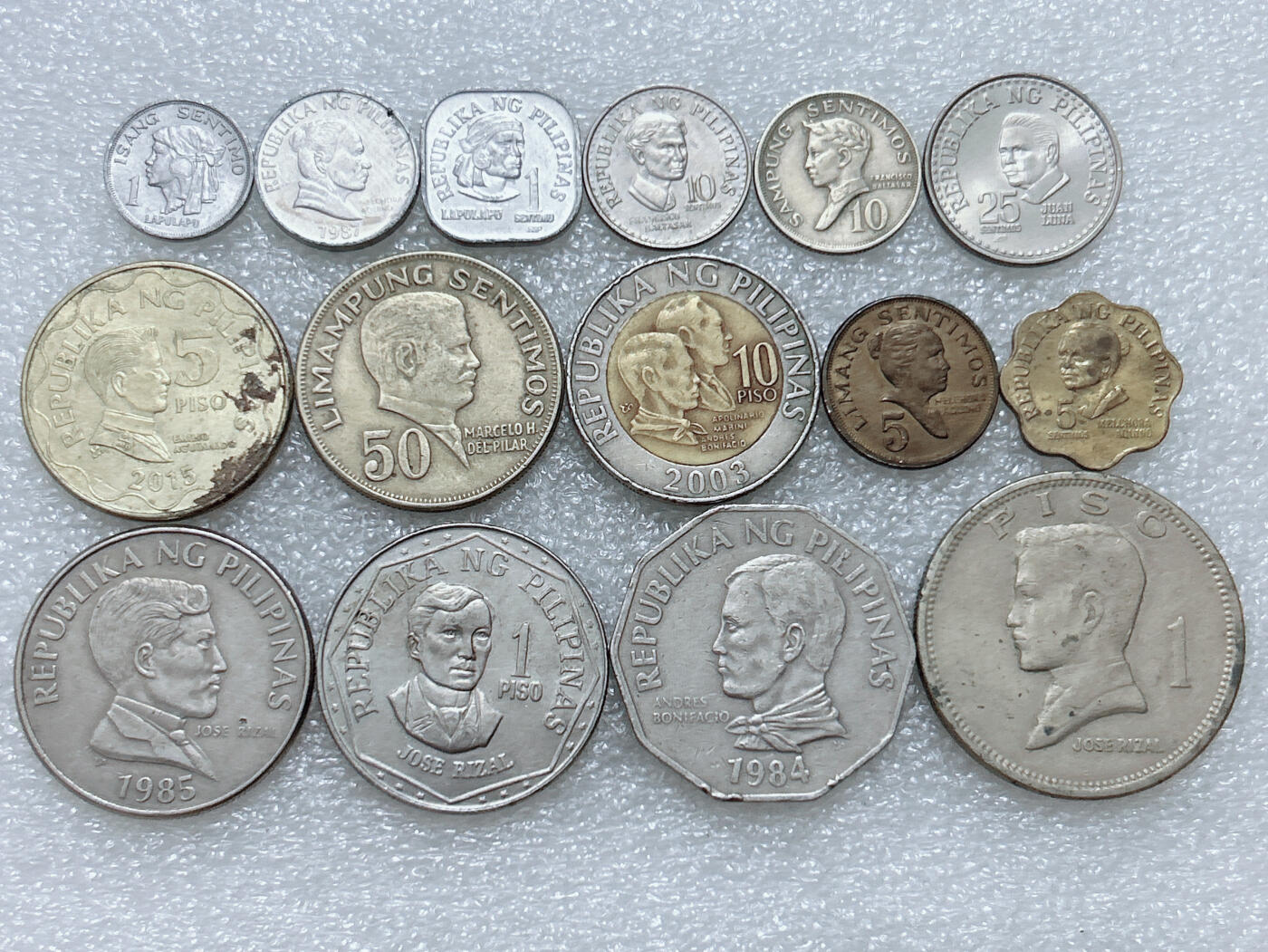 第一海外回流一元起拍收藏 散集专场  第306期 菲律宾硬币 15枚 无重复