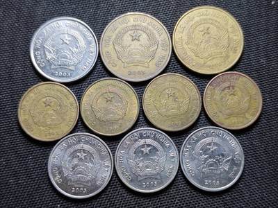 KK钱币收藏小铺  第408期 2月预留时间 周末发货 -  越南一组10枚