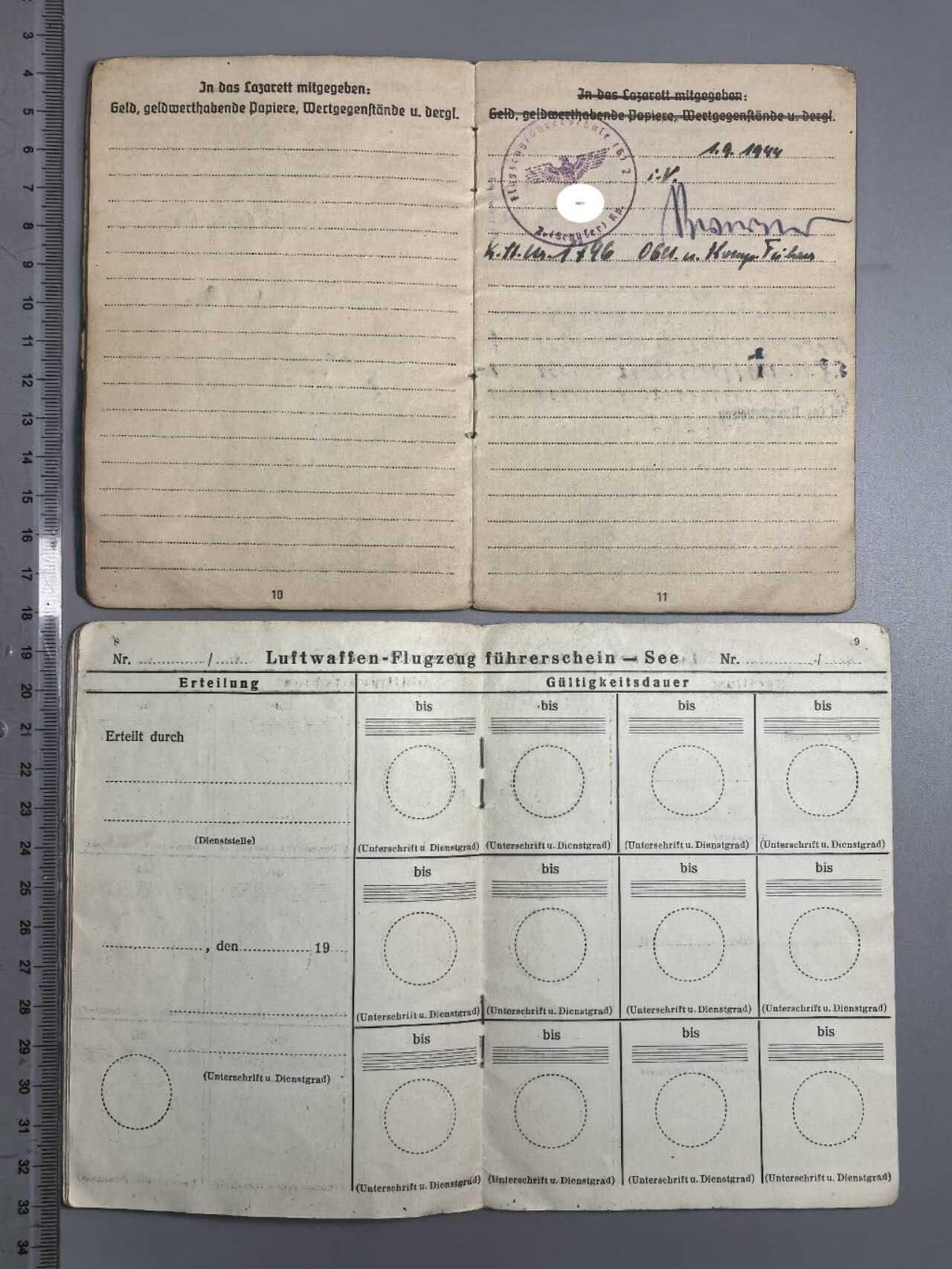 小驴勋章奖章收藏3月28日周六晚六点拍卖（珍爱和平，收藏战争，铭记历史，勿忘国耻，忠党爱国。有偿代拍，送拍规则在简介最后，参拍须阅读规则后再参拍，关系到运费包装发货时效真假辨别等关键信息，拍卖时不再发原图，看大图店主微信码在拍卖店铺介绍里） 赫尔曼戈林伞兵装甲师列兵士兵证，证书一组