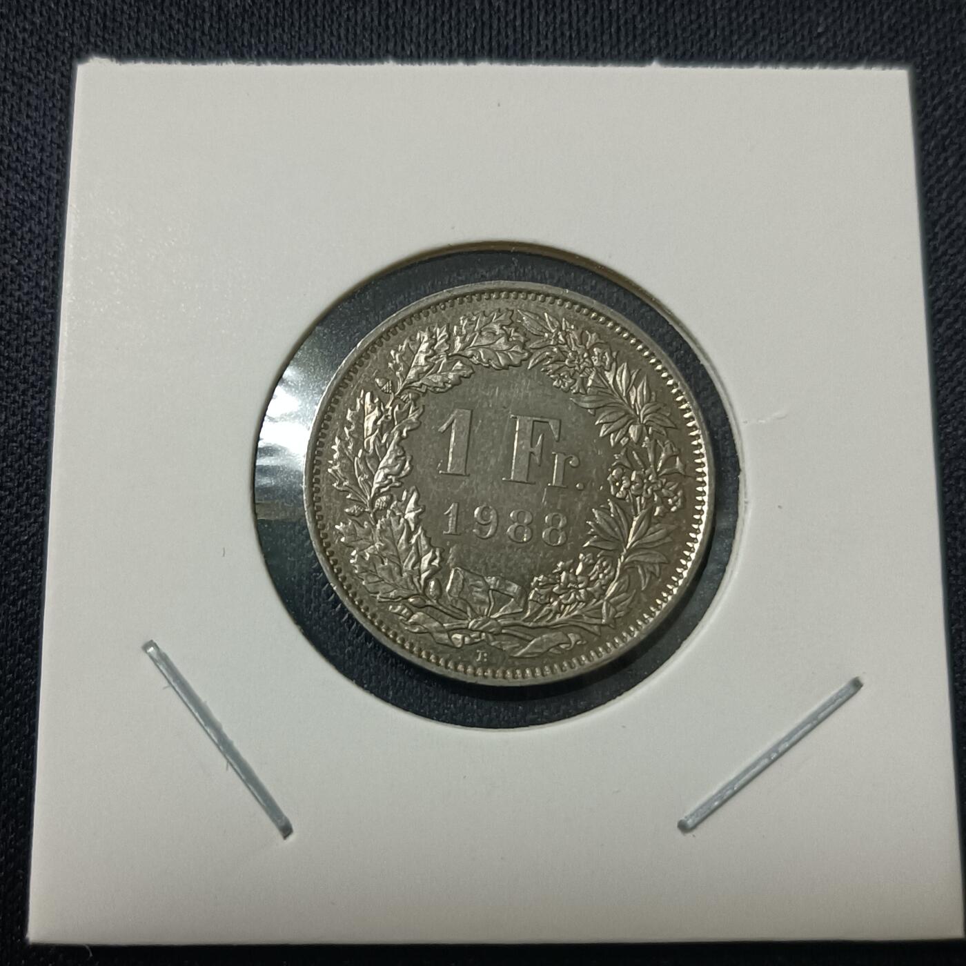 【游宝拍卖】丙午马年第15期 瑞士5法郎 1988年