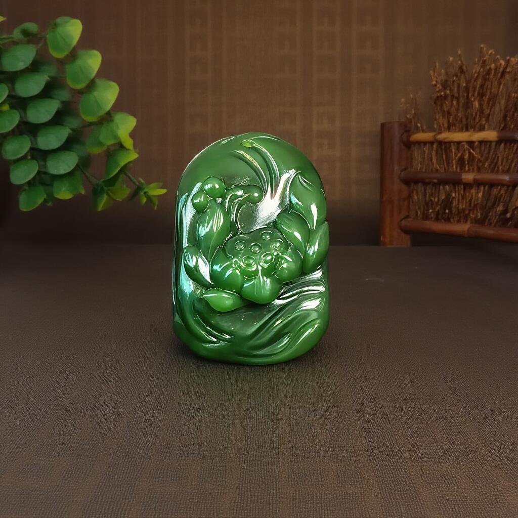 碧月说宝 君子怀瑾·当代和田玉清风专场(六) 和田碧玉和和美美