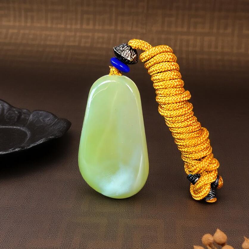 碧月说宝 君子怀瑾·当代和田玉清风专场(五) 和田青黄玉竹起涟漪