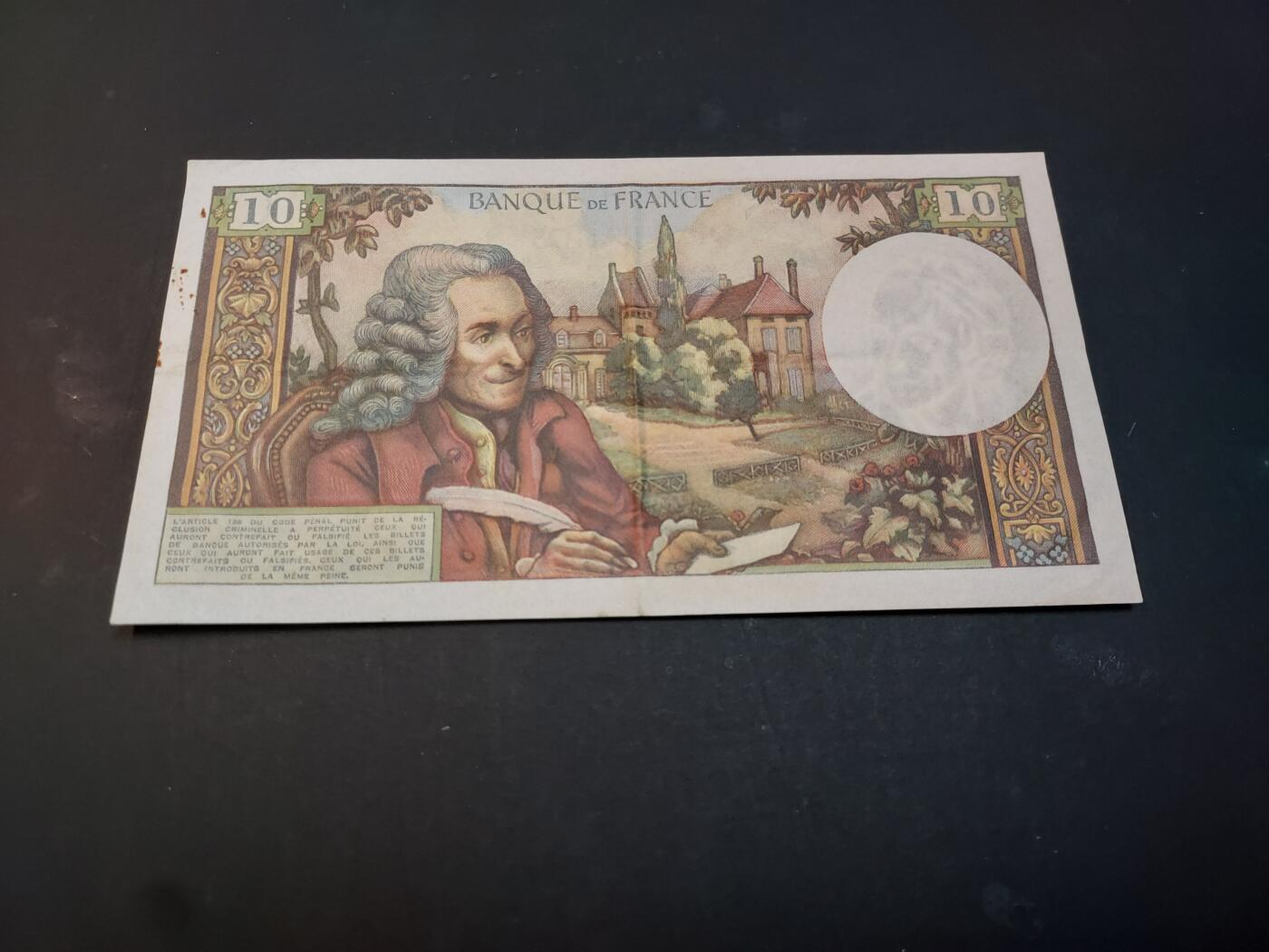 博彦收藏    4月1日 8点 钱币专场 法国 旧版10法郎 有锈迹 流通好品