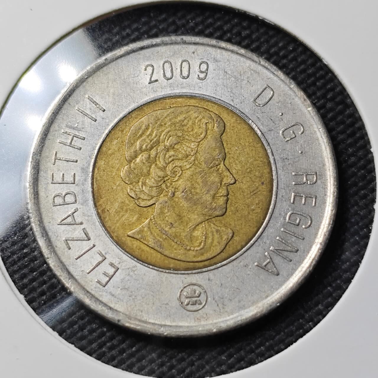 KK钱币收藏小铺  第407期 2月预留时间 周末发货  2009加拿大2元