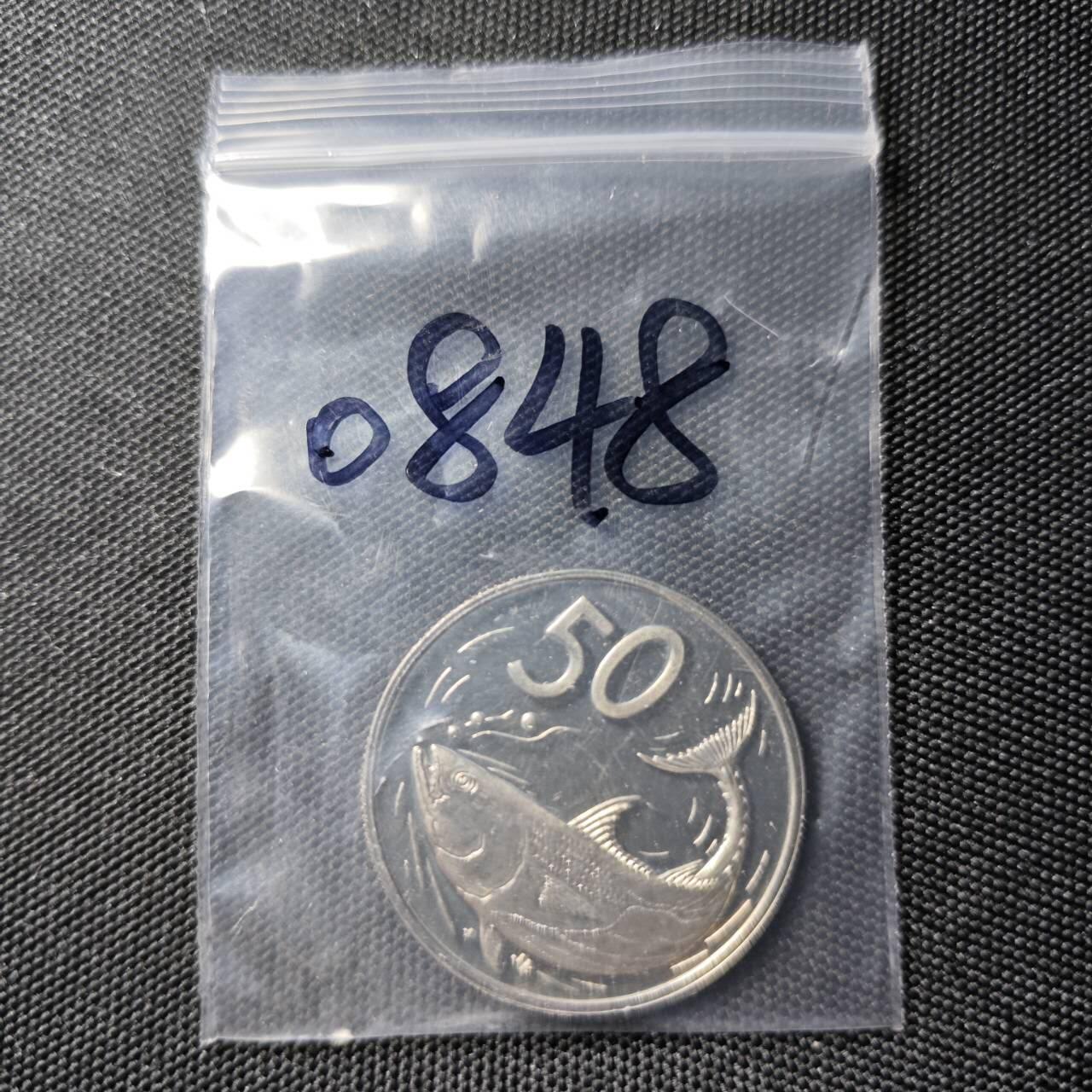 KK钱币收藏小铺  第408期 2月预留时间 周末发货   1976库克50分 精制币