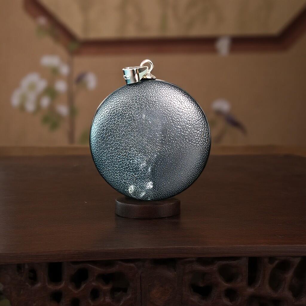 碧月说宝 君子怀瑾·当代和田玉清风专场(六) 和田玉银镶鹿牌