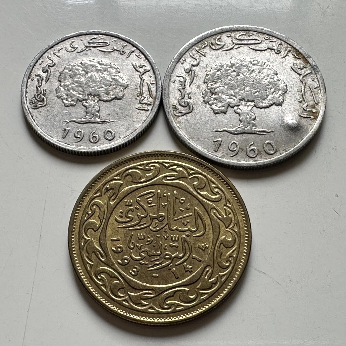 🌹外币初藏🌹🐯2026年第34场   每周二四六晚8️⃣点 接代拍 突尼斯3枚