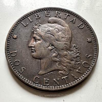 🌹外币初藏🌹🐯2026年第34场   每周二四六晚8️⃣点 接代拍 - 阿根廷 1891年 自由女神 2分