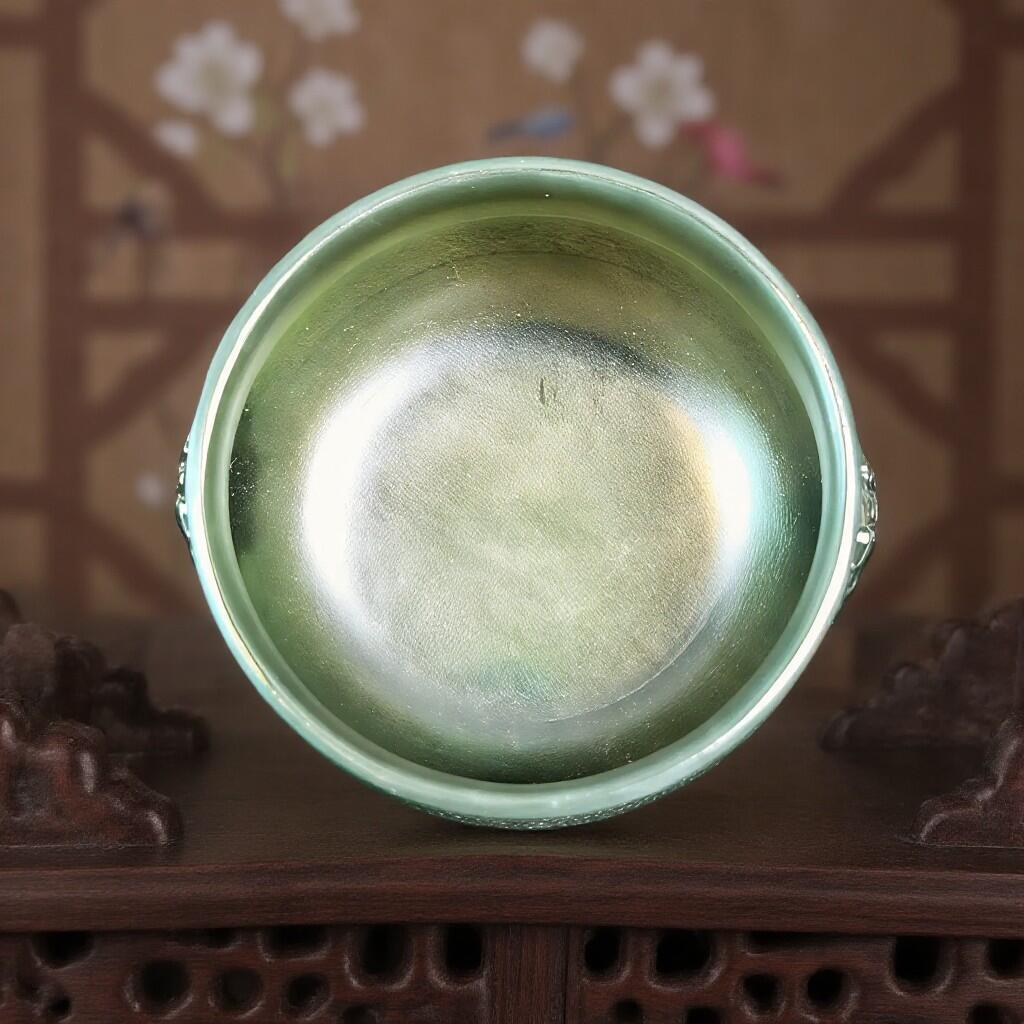 碧月说宝 君子怀瑾·当代和田玉清风专场(六) 青玉薄胎杯子