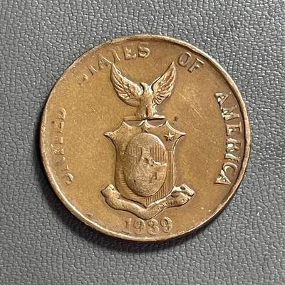 回流0328 - 美属菲律宾1939年1分铜币（自由神像版）