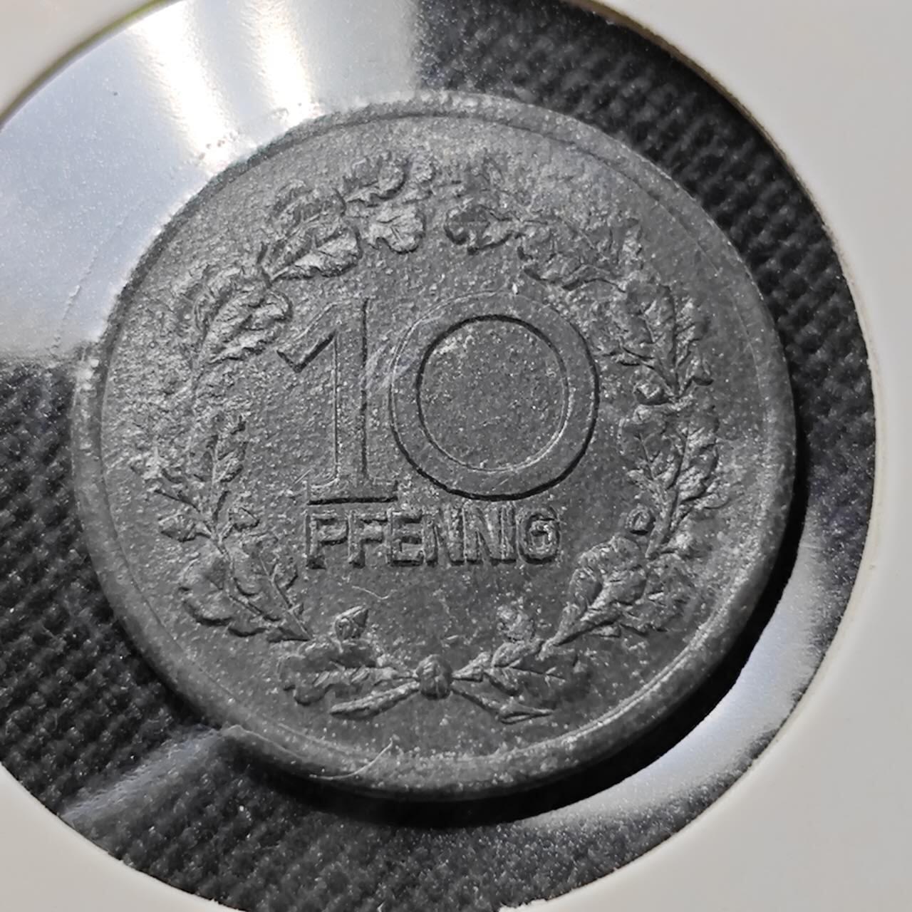 KK钱币收藏小铺  第409期 2月预留时间 周末发货  德紧10芬尼代币