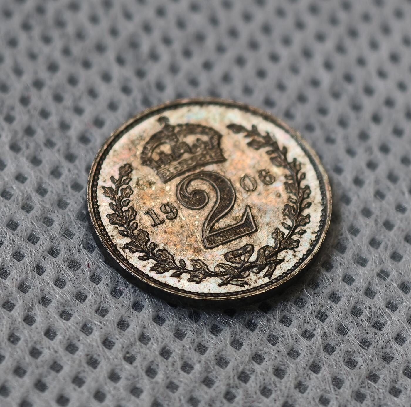 “方寸甄品”甄品场，甄臻铺-世界币章拍卖（第57期，直播拍卖），送拍享返佣金等优惠多多 英国1906年爱德华七世濯足币洗脚币，品相和包浆都非常在线，黑彩耀眼，PL质感，非原盒