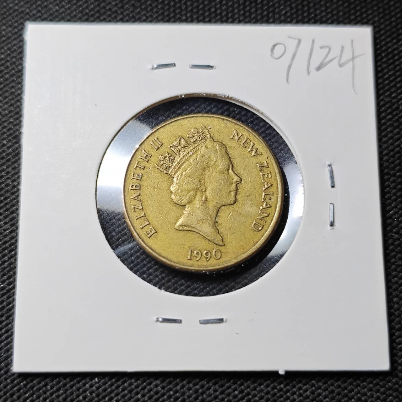 KK钱币收藏小铺  第407期 2月预留时间 周末发货  新西兰1元