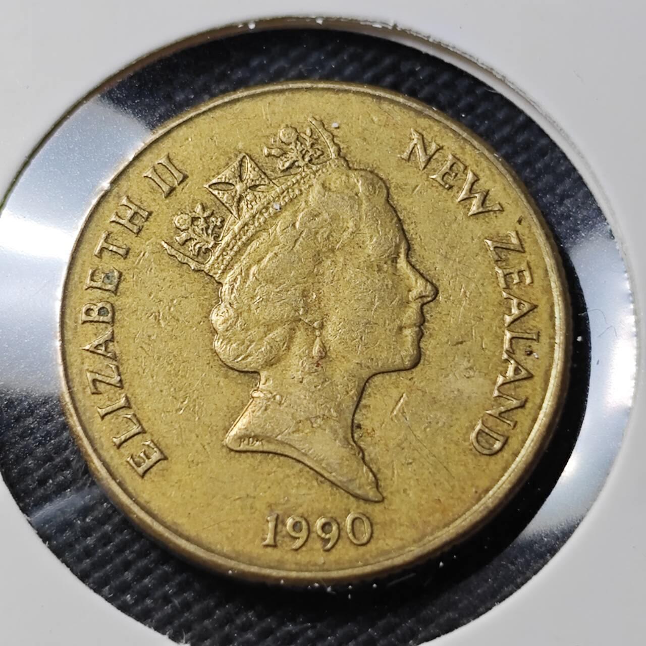 KK钱币收藏小铺  第407期 2月预留时间 周末发货  新西兰1元