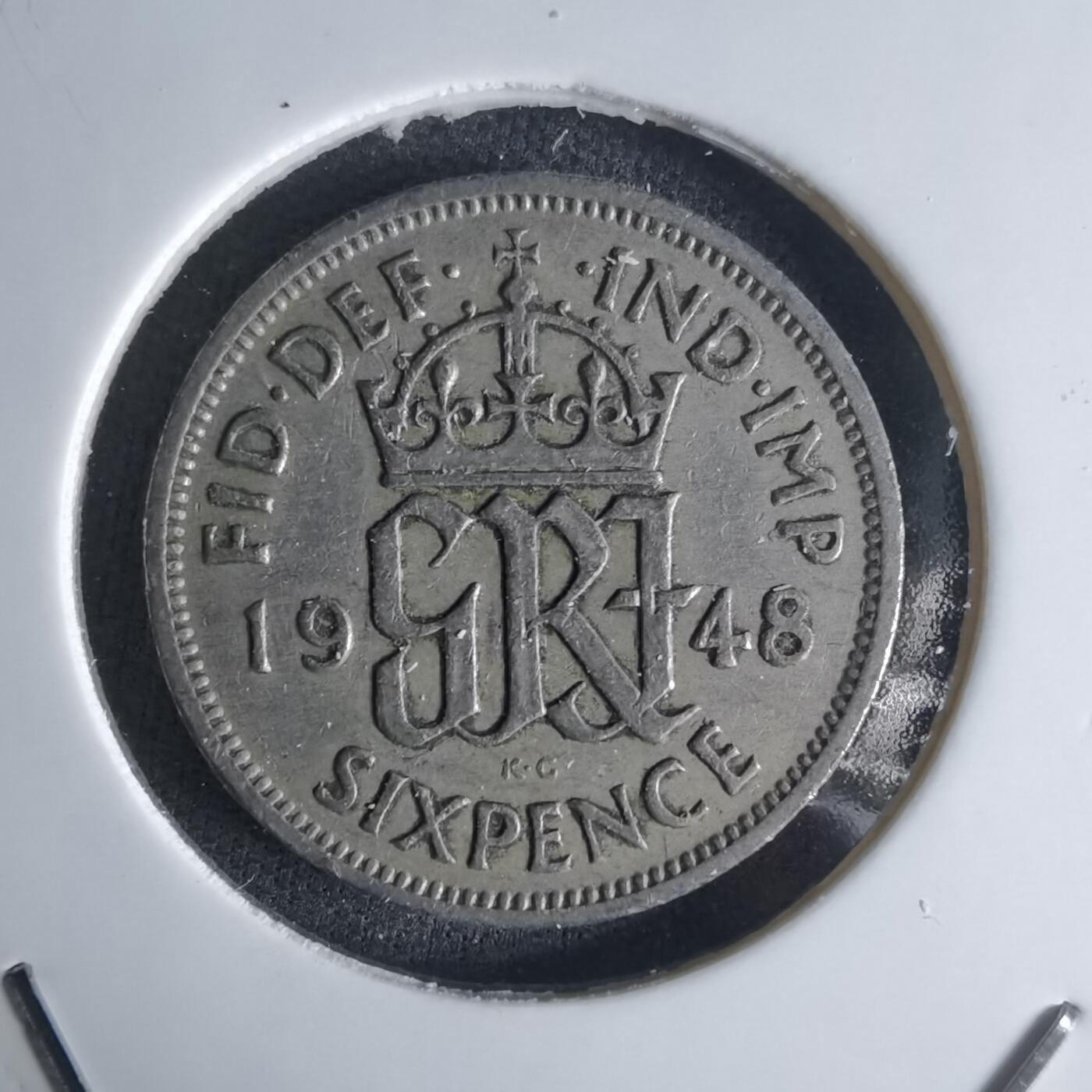 沼泽如烟--第1032场 英国1948年6便士