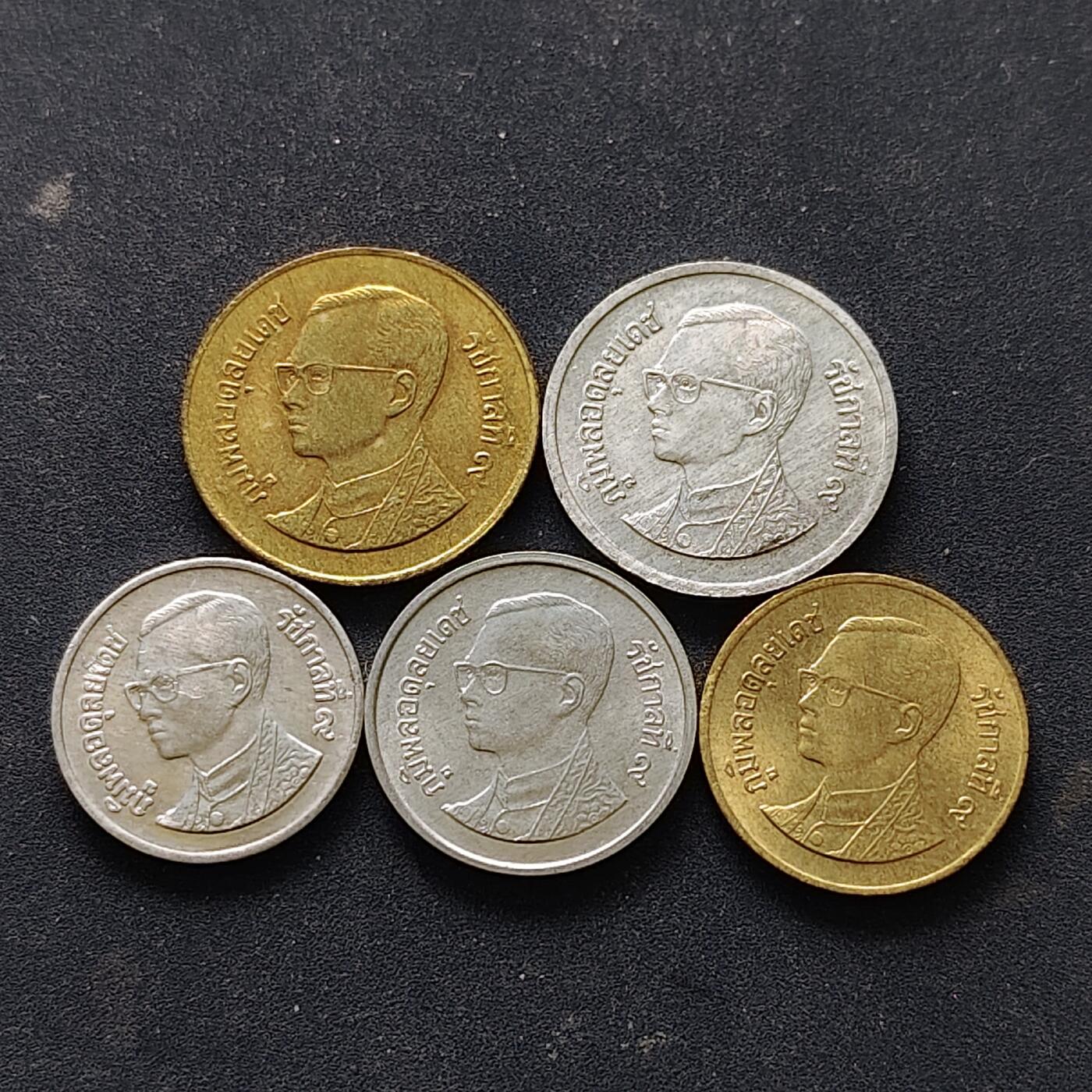 【全场包邮】纯粹捡漏拍514场 泰国拉玛九世寺庙版5枚一组